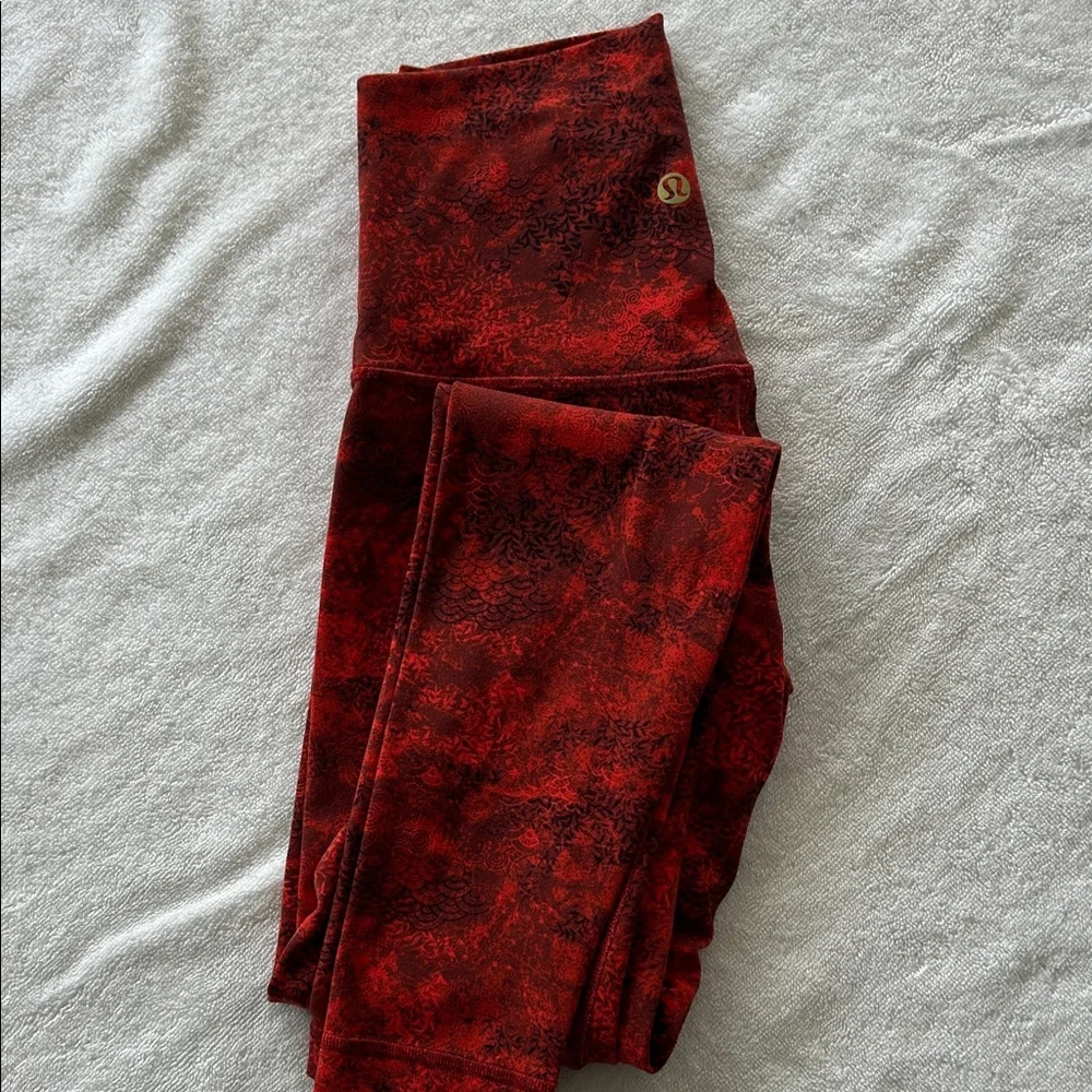 Lulu lemon lunar new year align pant 28” size 2